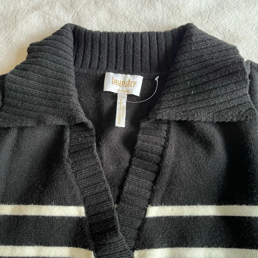 NWT Laundry By Shelli Legal Polo Sweater Academia Oversized Preppy, Size L - Picture 6 of 14
